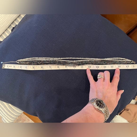 Silpada freshwater pearl multi strand necklace - Picture 2 of 4